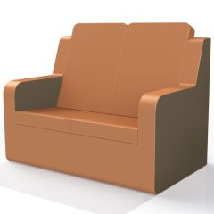 Chatsworth 2 Seater Settee Deluxe Fabrics with High Back & Vibration