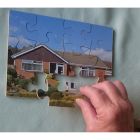 Homes Wooden Jigsaw Set of 8
