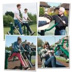 Older Adults Outdoor Gym Fitness Set - Installed