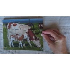 Farm Animals Wooden Jigsaw - Set of 8