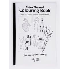 Retro-Themed Colouring Book - Children's TV Characters