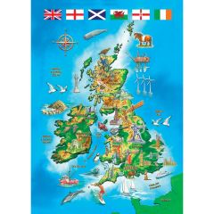 Wooden Jigsaw with 'Whimsy' Pieces - British Isles